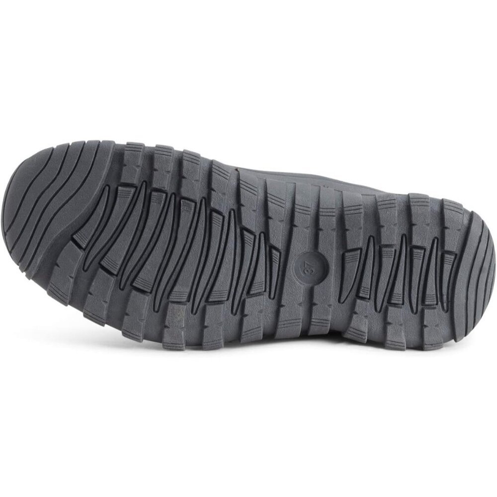 〽️Women's Gray Polar Quilted Winter Duck Boots Faux Fur Cuff Outdoor Rain Boots - Picture 8 of 9
